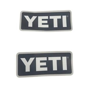 YETI Stickers‎ Pack of 2 -4" Decals Black White Outdoor Gear Truck Cooler